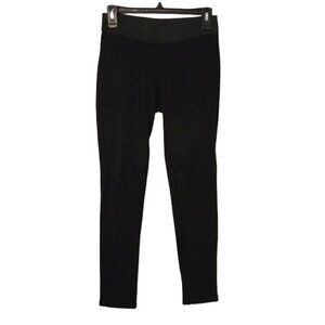 NEW Ann Taylor Black Wide Waistband Soft‎ Feel Leggings Women's Size S